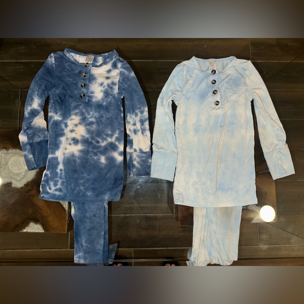 Lou Lou & Company Blue and White Kids Matching Sets